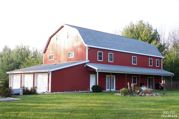 post frame barn home