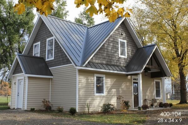 net zero home post frame residence