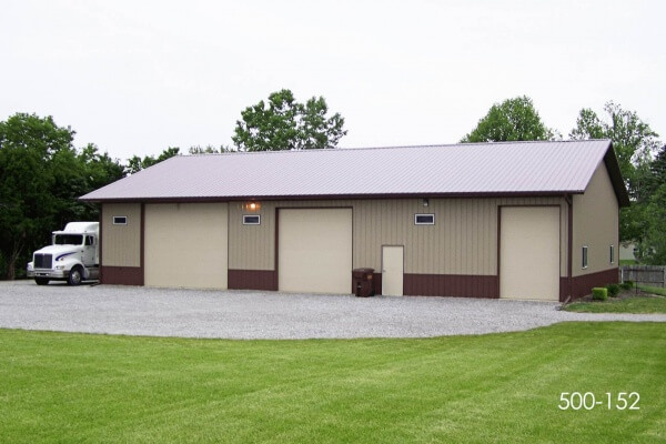 post frame storage garage