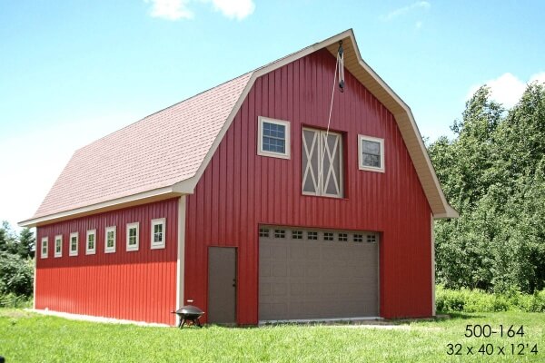 post frame gambrel barn