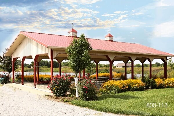 Post Frame Pavilion Picnic Area